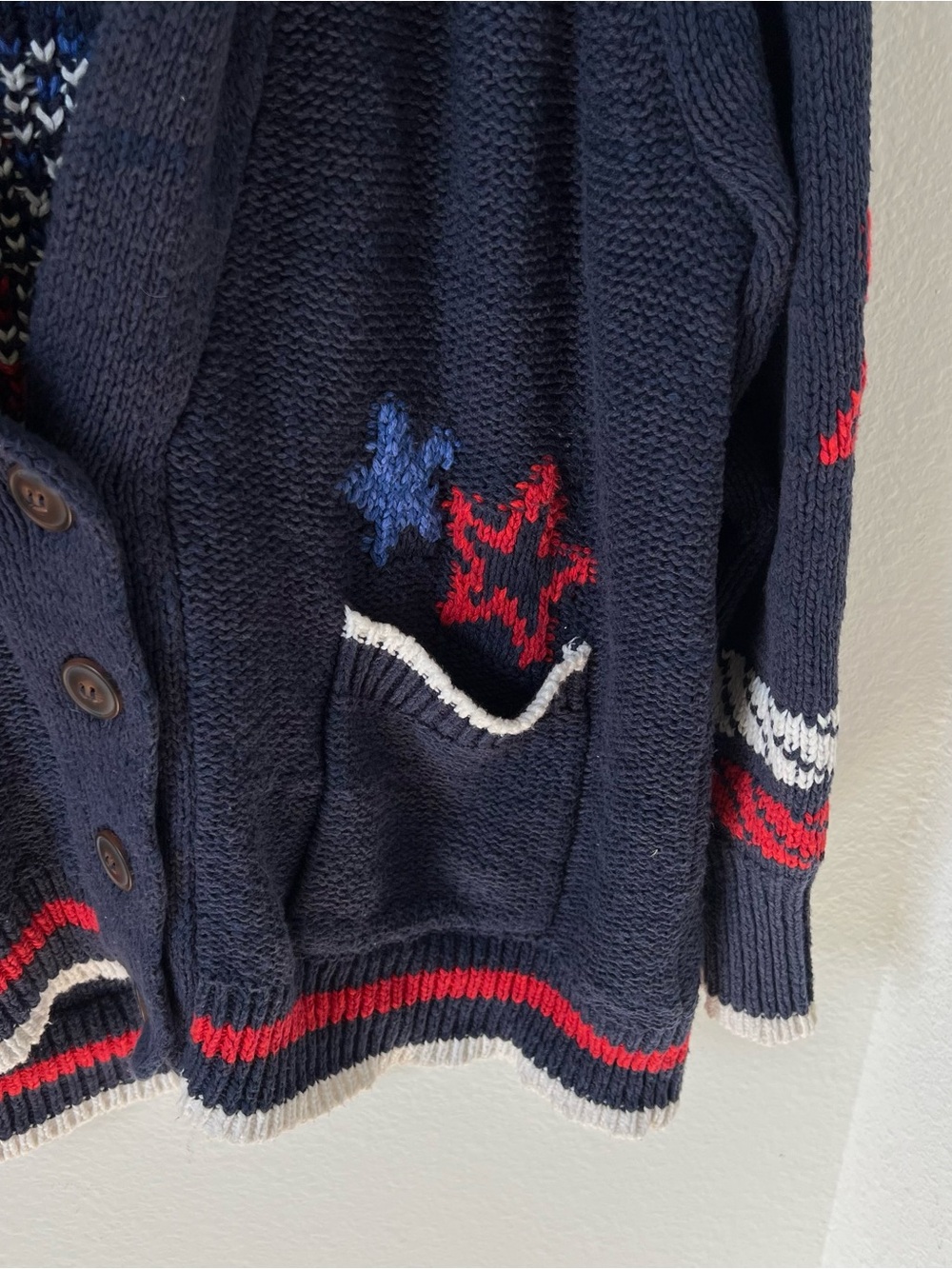 Anthropologie Maeve Sailboat Knit Cardigan in Navy Blue - Picture 5 of 6